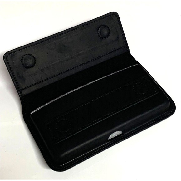 Topstache Cell Phone Holster Black Leather Belt Loop Magnetic Close Up To 7"x3" - Picture 8 of 10